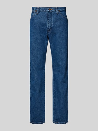 Produktfoto, Cowboy Cut Jeans im 5-Pocket-Design von Wrangler, czysta bawełna, prosty krój, szerokość w rozmiarze 32/32: 44 cm, długość nogawki 81 cm