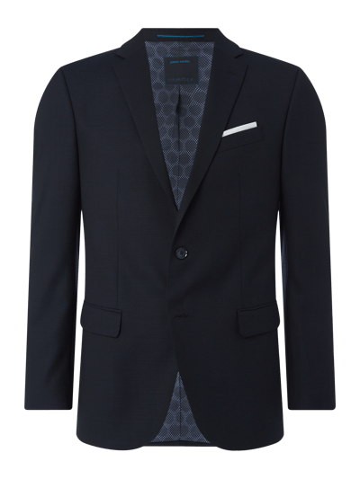 Pierre Cardin Slim Fit 2-Knopf-Sakko mit Schurwoll-Anteil Modell 'Grant' Dunkelblau 1