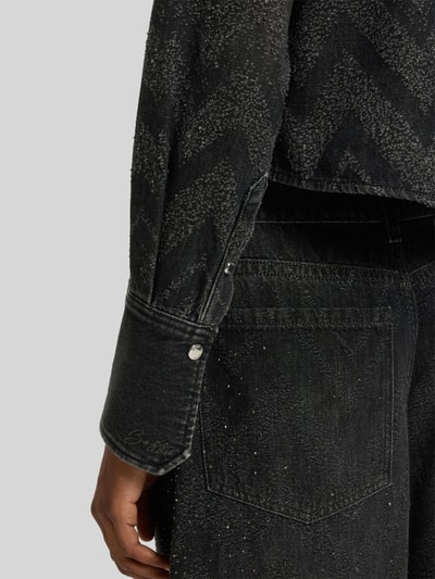 BOSS Orange Regular Fit Jeansbluse aus reiner Baumwolle Modell 'SHIRT LS 1.0' Black 6