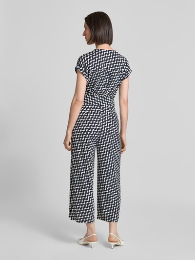 Betty Barclay Kombinezon z dekoltem w serek i paskiem Granatowy 5