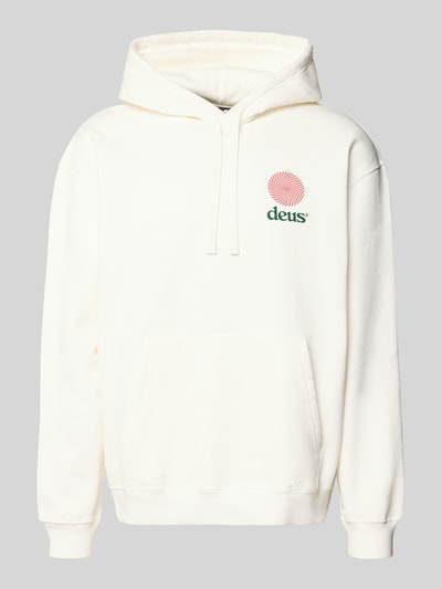 DEUS EX MACHINA Relaxed fit hoodie met logoprint, model 'Strata' Wit - 2