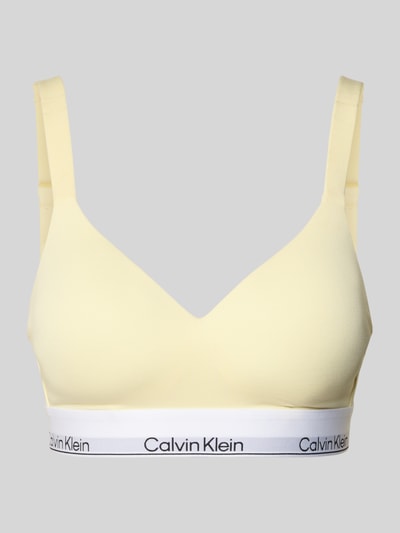 Calvin Klein Underwear Bralette aus Baumwoll-Mix Hellgelb 1