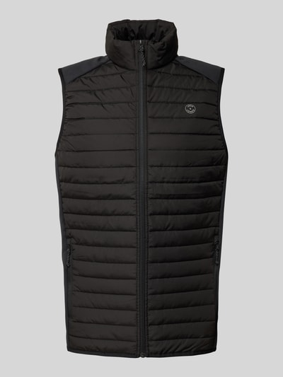 Jack & Jones Bodywarmer met labelprint, model 'MULTI' Zwart - 2