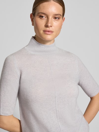 Christian Berg Woman Strickpullover aus Kaschmir mit 1/2-Arm Mittelgrau Melange 3