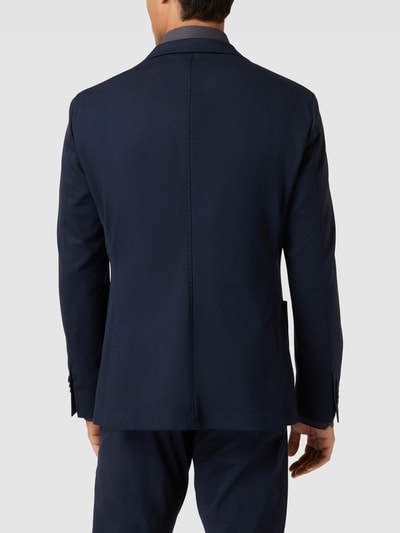 Baldessarini Slim fit 2-knoops colbert met broche, model 'Seba' Marineblauw - 5