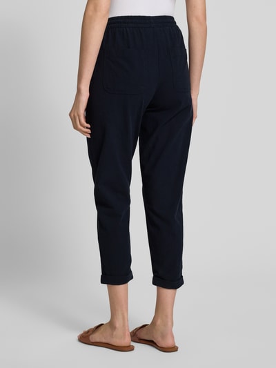 Soyaconcept Tapered fit broek met steekzakken, model 'Cissie' Marineblauw - 5