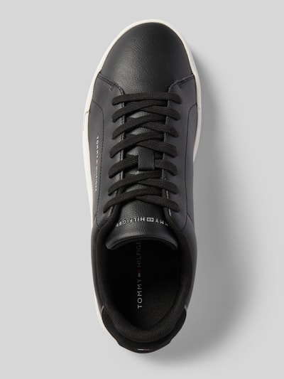 Tommy Hilfiger Low Top Sneaker aus Leder-Mix Black 3