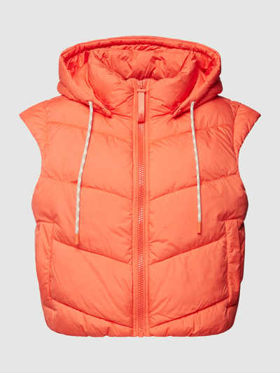 comma Casual Identity Korte bodywarmer met steekzakken Oranje - 2