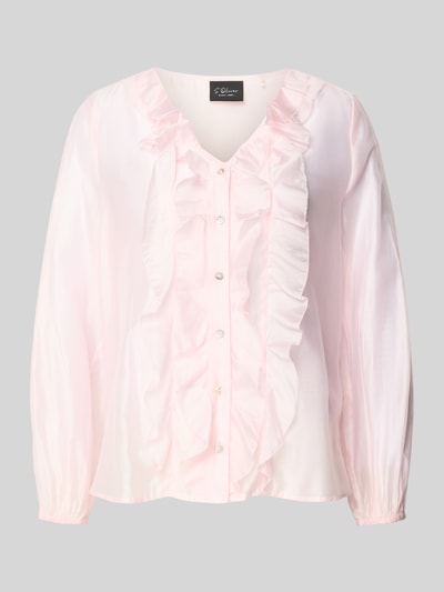 s.Oliver BLACK LABEL Bluzka o kroju regular fit z mieszanki lyocellu Różowawy 2