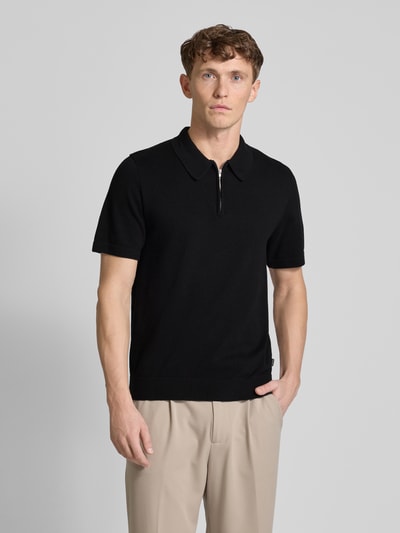 Jack & Jones Premium Regular Fit Poloshirt mit Label-Detail Modell 'MILANO SPRING' Black 4