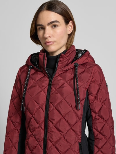 Fuchs Schmitt Regular Fit Steppjacke mit gefüttertem Stehkragen Bordeaux 3