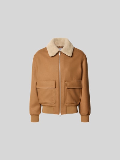 MAISON KITSUNÉ Jacke mit Reißverschluss Camel 2