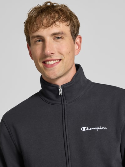 Champion Sweatjacke mit Logo-Stickerei Black 3
