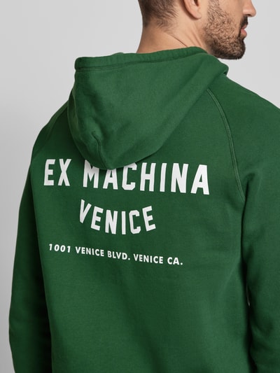 DEUS EX MACHINA Hoodie mit Label-Print Modell 'Venice Address' Dunkelgruen 3