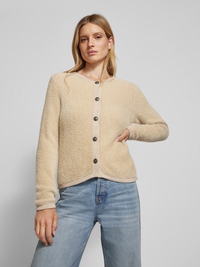 Smith and Soul Strickcardigan mit Rundhalsausschnitt Beige 4