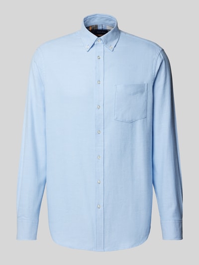 Christian Berg Men Regular Fit Freizeithemd mit Button-Down-Kragen Bleu 2