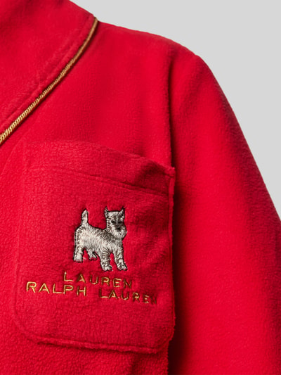 Lauren Ralph Lauren Bademantel mit Label-Stitching Rot 2