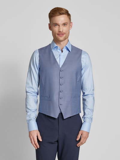 JOOP! Collection Kamizelka garniturowa o kroju slim fit z tkanym wzorem model ‘Weazer’ Jasnoniebieski 4