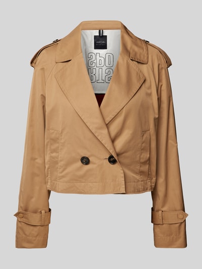 Marc Cain Cropped Jacke mit Reverskragen Camel 1