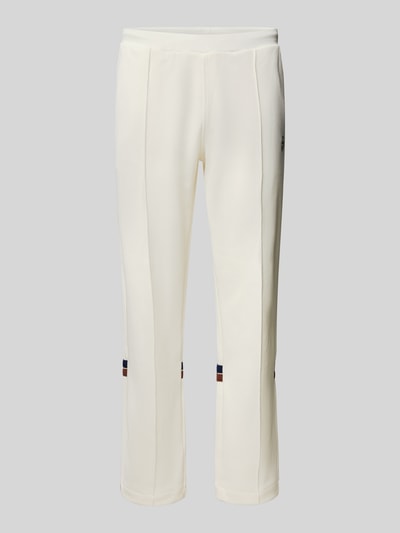 REVIEW Regular Fit Trackpants mit fixierten Bügelfalten Offwhite 2