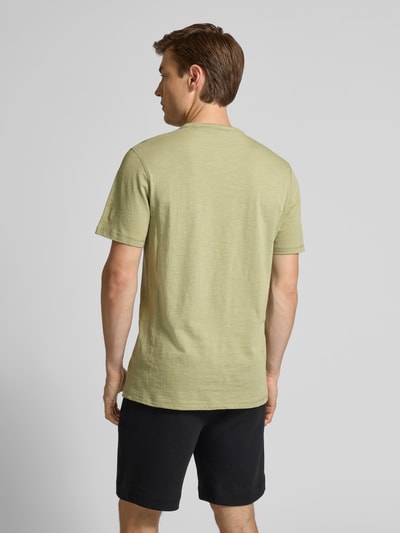 BOSS Orange Regular fit T-shirt van puur katoen, model 'TEGOOD' Lindegroen - 5