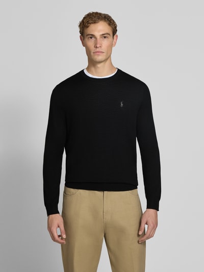 Polo Ralph Lauren Regular Fit Pullover aus reiner Wolle Black 4