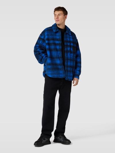 Calvin Klein Jeans Hemdjacke mit Tartan-Karo Royal 1