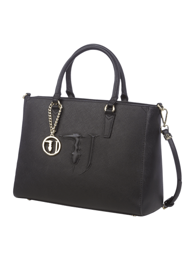 TRUSSARDI JEANS Shopper mit Saffiano-Struktur Black 2