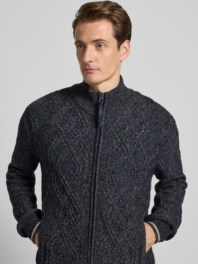 Lerros Gebreid jack met ritssluiting Donkerblauw - 3