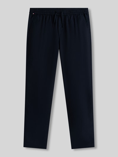 Tommy Hilfiger Tapered Chino aus Leinen-Mix mit Tunnelzug Modell 'HARLEM' Marine 2