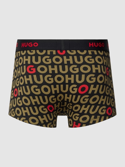 HUGO Trunks mit elastischem Label-Bund im 3er-Pack Oliv 3