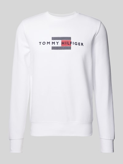 Tommy Hilfiger Sweatshirt mit Label-Stitching Weiss 2