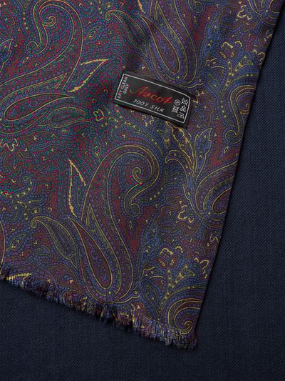 Ascot Schal mit Ausfransungen Marine 2