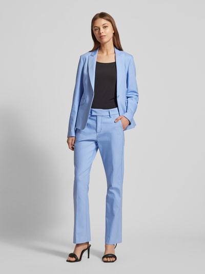 MOS MOSH Slim fit stoffen broek met steekzakken, model 'ELLEN NIGHT' Oceaanblauw - 1