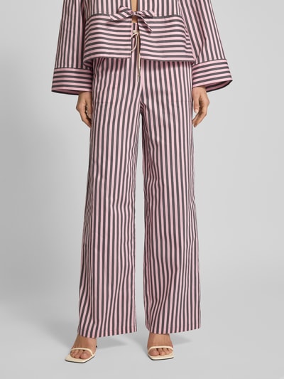 Jake*s Casual Wide Leg Stoffhose mit Eingrifftaschen Fuchsia 4