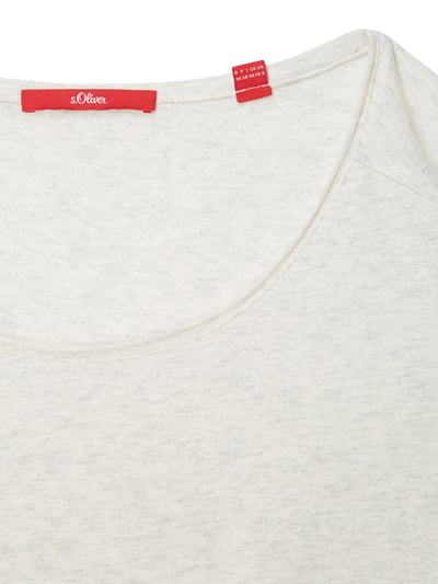 s.Oliver RED LABEL Shirt mit Dreiviertel-Ärmeln Offwhite 2