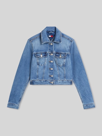 Tommy Jeans Kurtka jeansowa o krótkim kroju z mieszanki bawełny Jeansowy niebieski 2