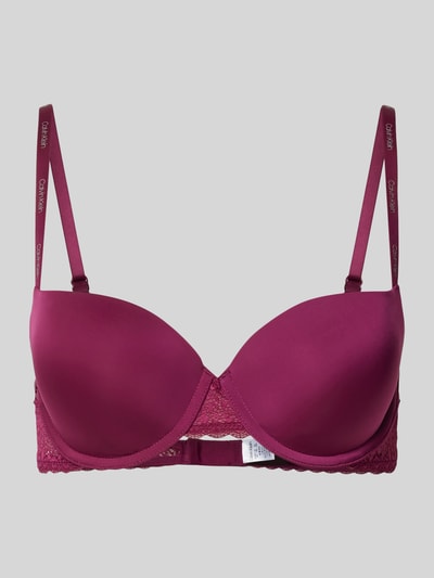 Calvin Klein Underwear BH mit Spitzenbesatz Modell 'FLIRTY' Fuchsia 1