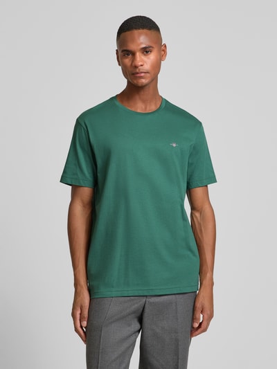 Gant T-Shirt mit Label-Stitching Mint 4