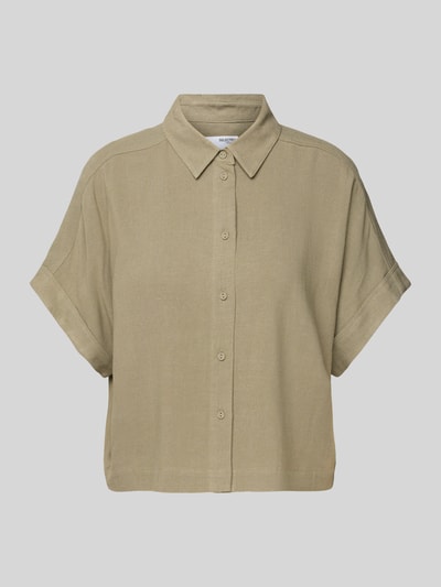 Selected Femme Relaxed Fit Bluse aus Viskose-Leinen-Mix Modell 'VIVA' Oliv 2