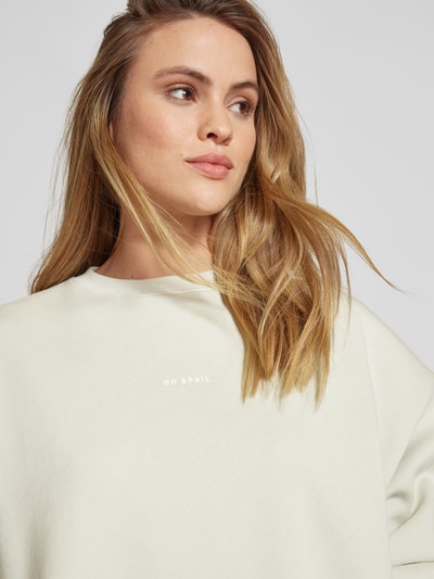 OH APRIL Oversized Sweatshirt mit Stehkragen Hellgruen 3