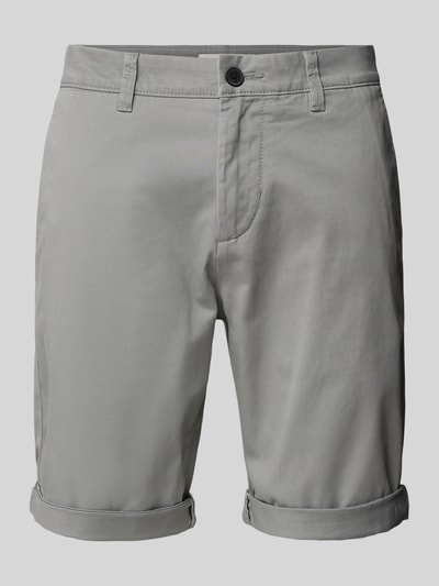 Tom Tailor Denim Slim Fit Chino-Shorts in unifarbenem Design Anthrazit 2