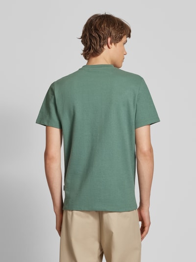 Blend T-Shirt mit geripptem Rundhalsausschnitt Oliv 5