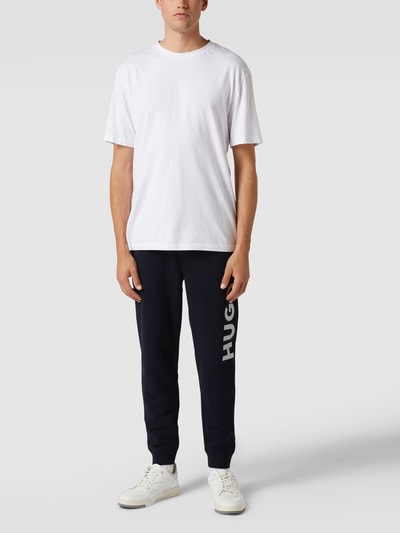 HUGO Sweatpants mit Label-Print Modell 'Dutschi' Dunkelblau 1