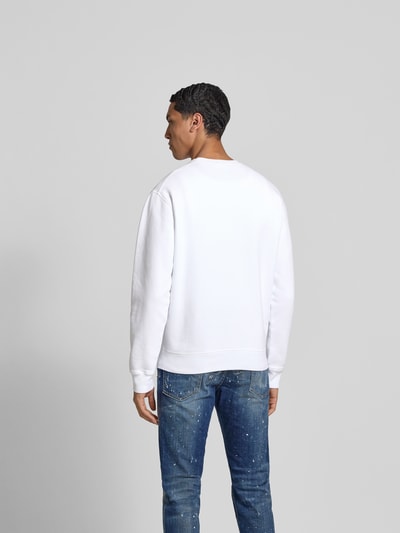 Dsquared2 Sweatshirt mit gerippten Abschlüssen Weiss 5