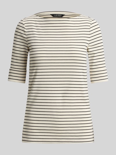 Lauren Ralph Lauren męski t-shirt o kroju regular fit z mieszanki bawełny Jasnoszary 2