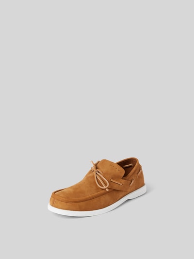 Marni Schnürschuhe mit strukturierter Sohle Camel 2