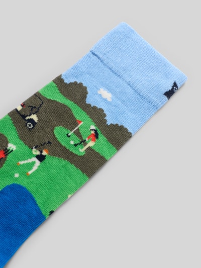 Happy Socks Socken mit Allover-Motiv-Print Gruen 2