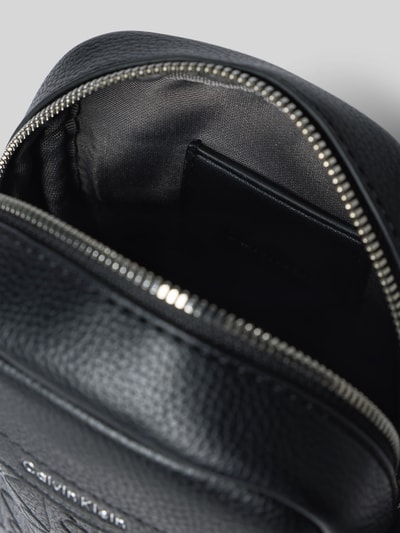 CK Calvin Klein Schoudertas met doorgestikte naden en labeldetail Zwart - 5