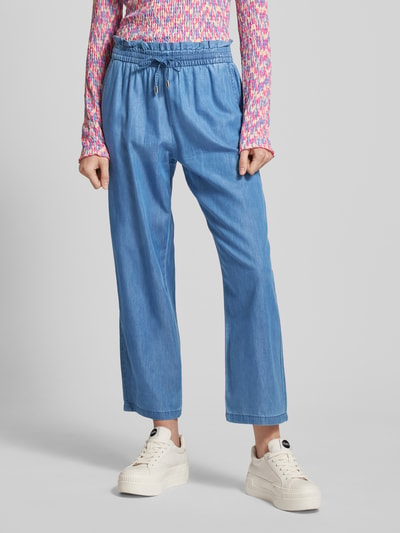 Only High waist broek in denim look, model 'BEA LIFE' Jeansblauw - 4